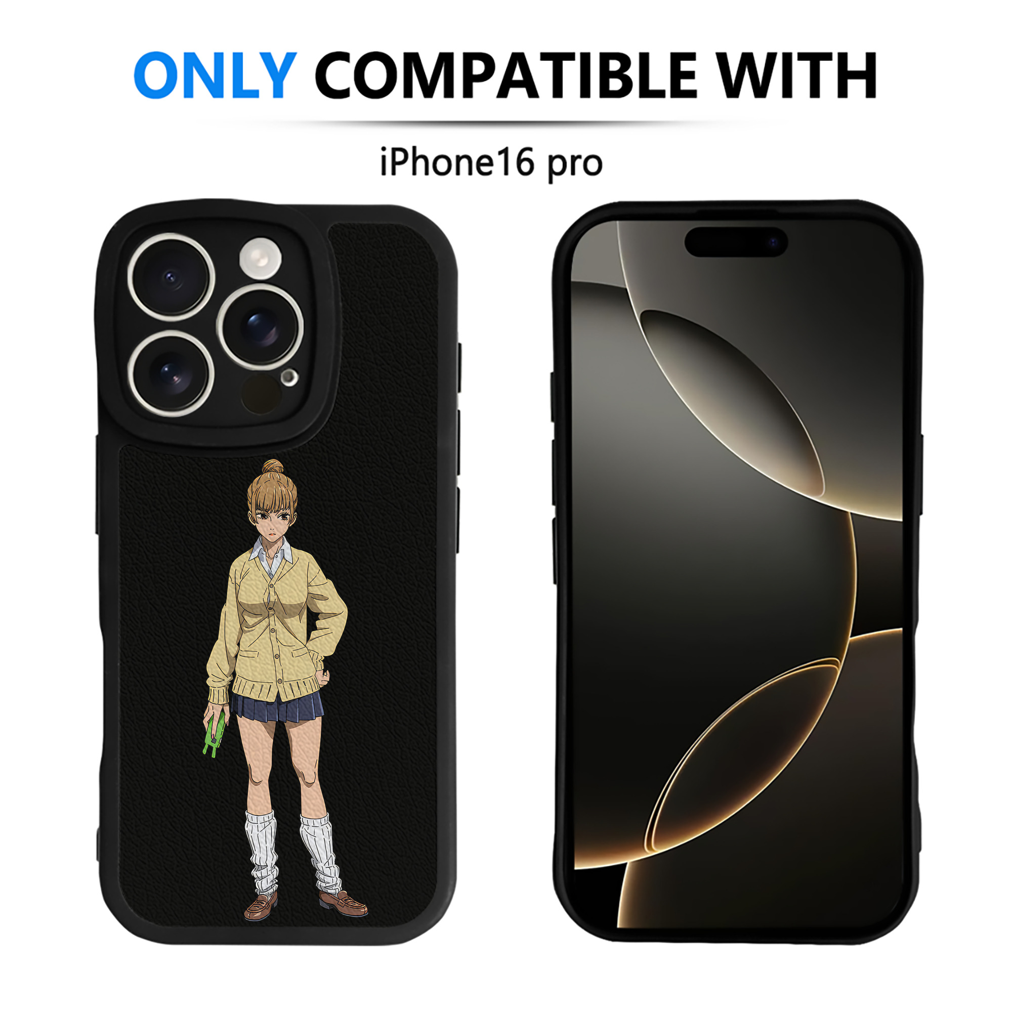 （画像用） 呪術廻戦 Jujutsu Kaisen 【iPhone 16シリーズ対応】シリコンスマホケース（レザー調） 材質：シリコン